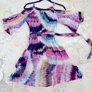 100% Silk Anthropologie Tiedye Dress XS